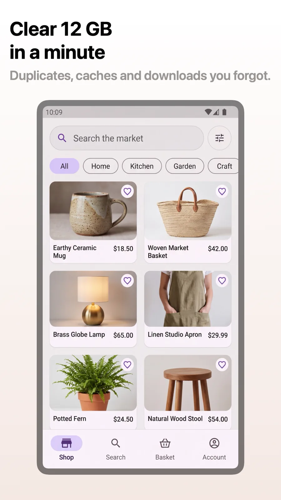 Interface 模板在 Android Phone 上的效果,第 2 屏,共 3 屏。
