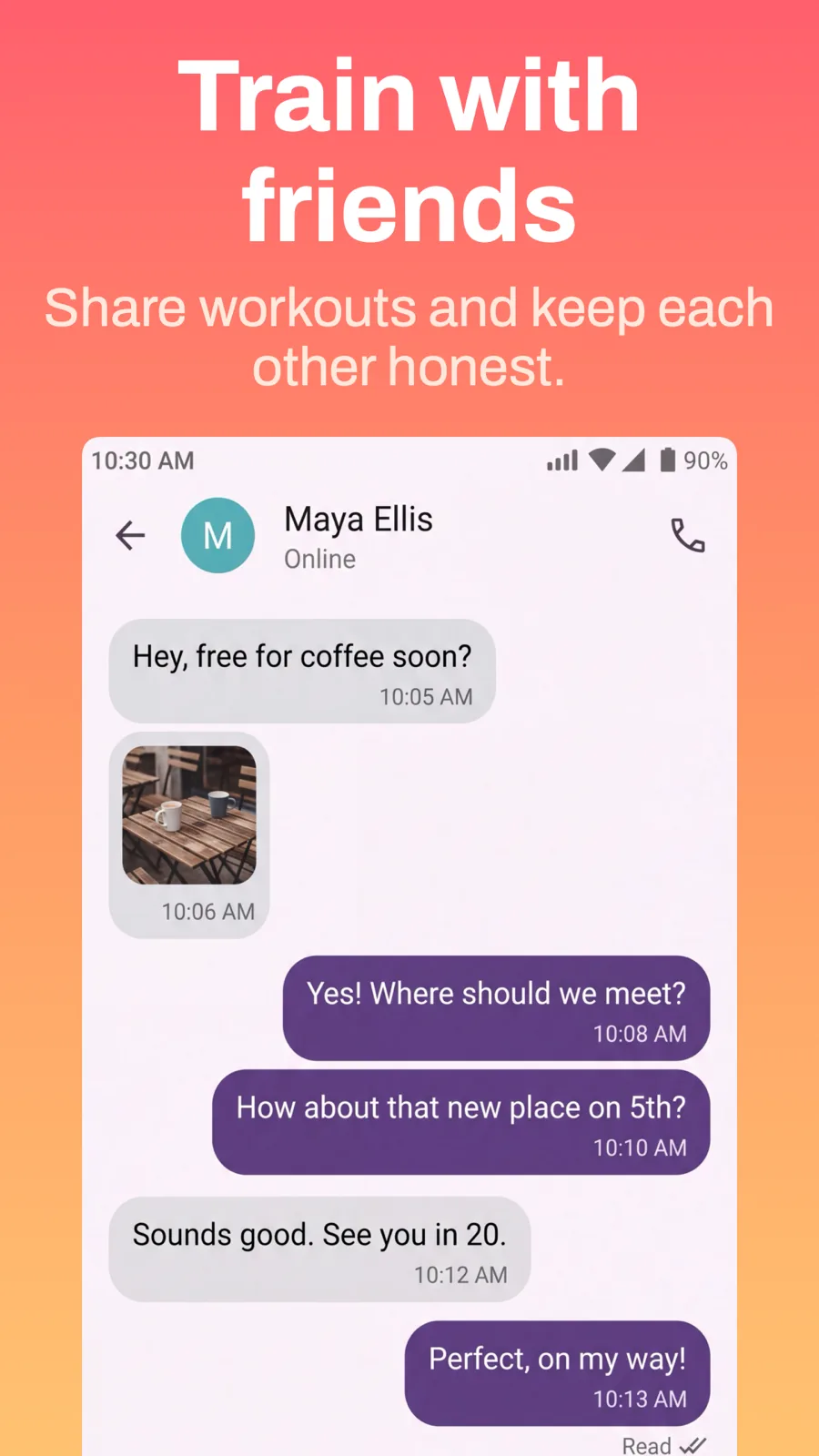 Pulse 模板在 Android Phone 上的效果,第 3 屏,共 3 屏。