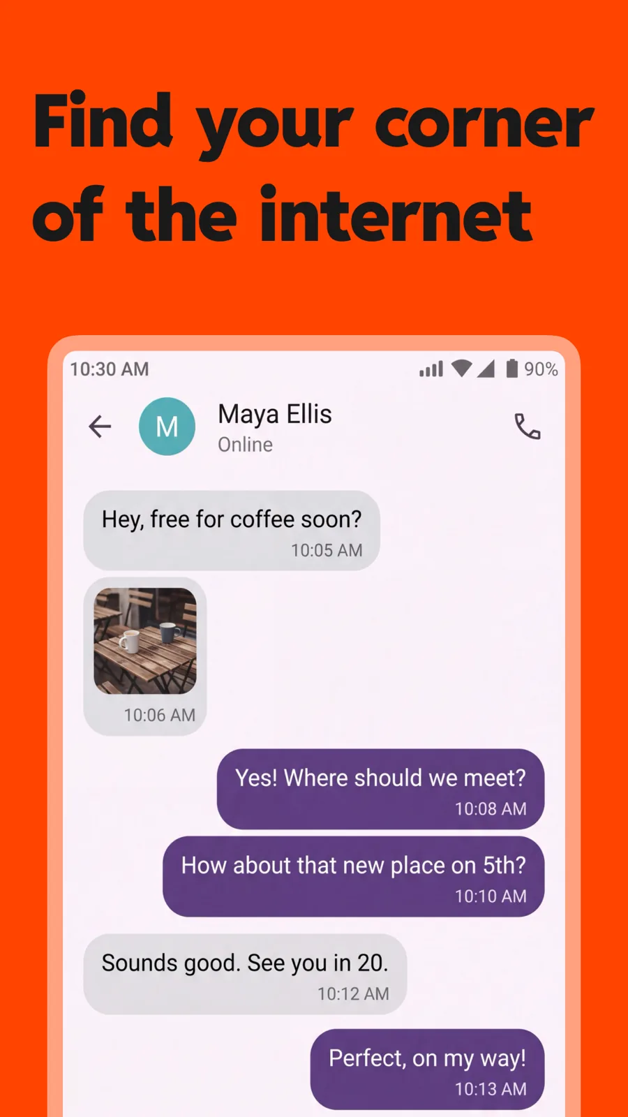 Spotlight template on Android Phone, screen 3 of 3.