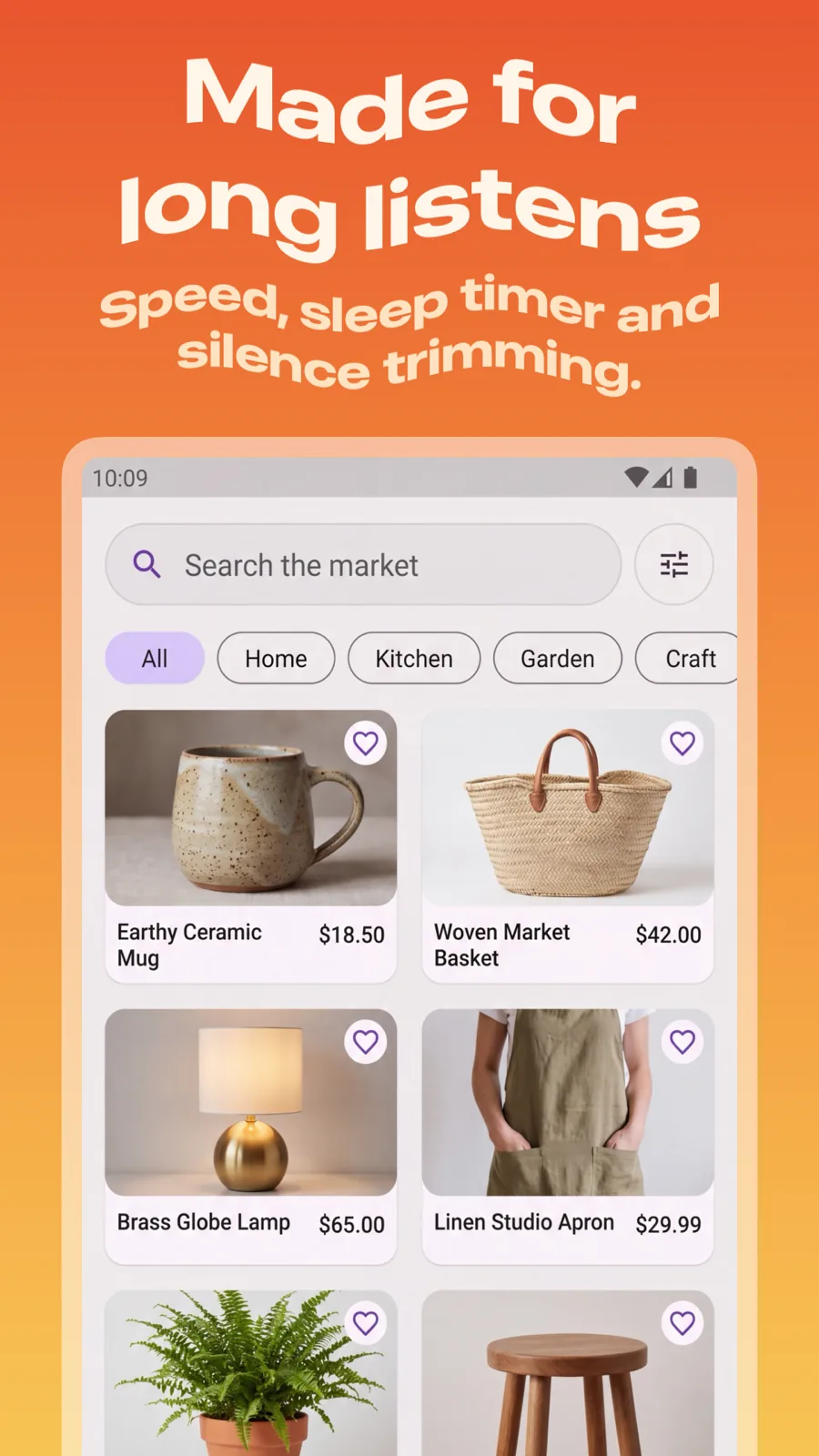 Wave 模板在 Android Phone 上的效果,第 2 屏,共 3 屏。
