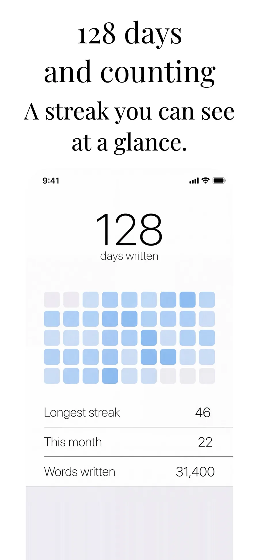 Cupertino Light template on iPhone, screen 3 of 3.