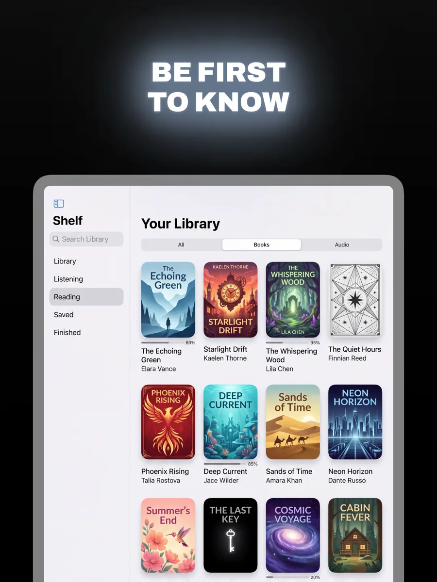 Beacon template on iPad, screen 1 of 3.