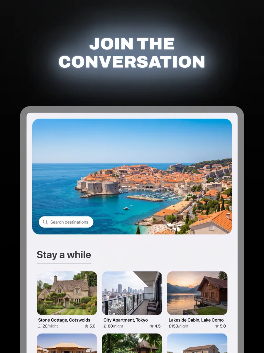 Beacon template on iPad, screen 3 of 3.