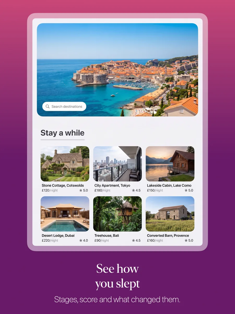Gradient 模板在 iPad 上的效果,第 3 屏,共 3 屏。