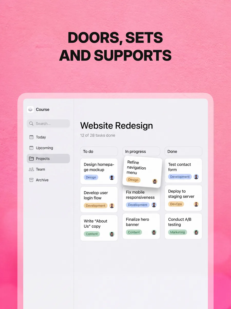 Marquee 模板在 iPad 上的效果,第 2 屏,共 3 屏。