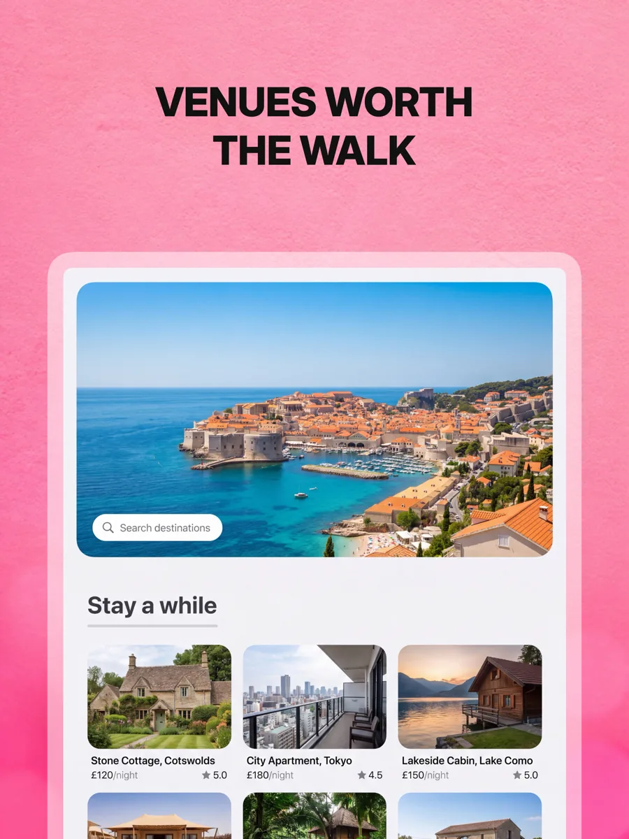 Marquee 模板在 iPad 上的效果,第 3 屏,共 3 屏。