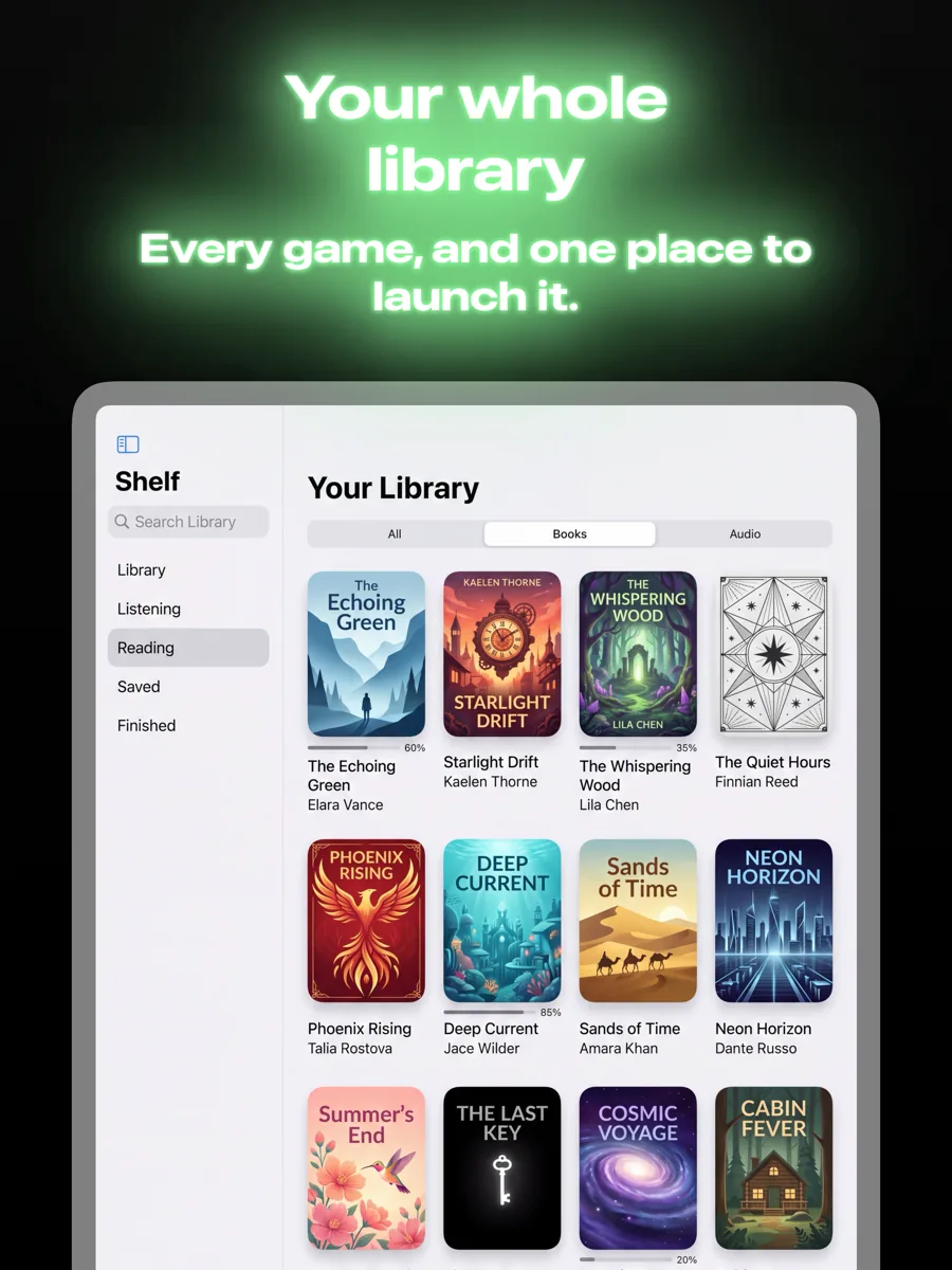 Neon 模板在 iPad 上的效果,第 1 屏,共 3 屏。