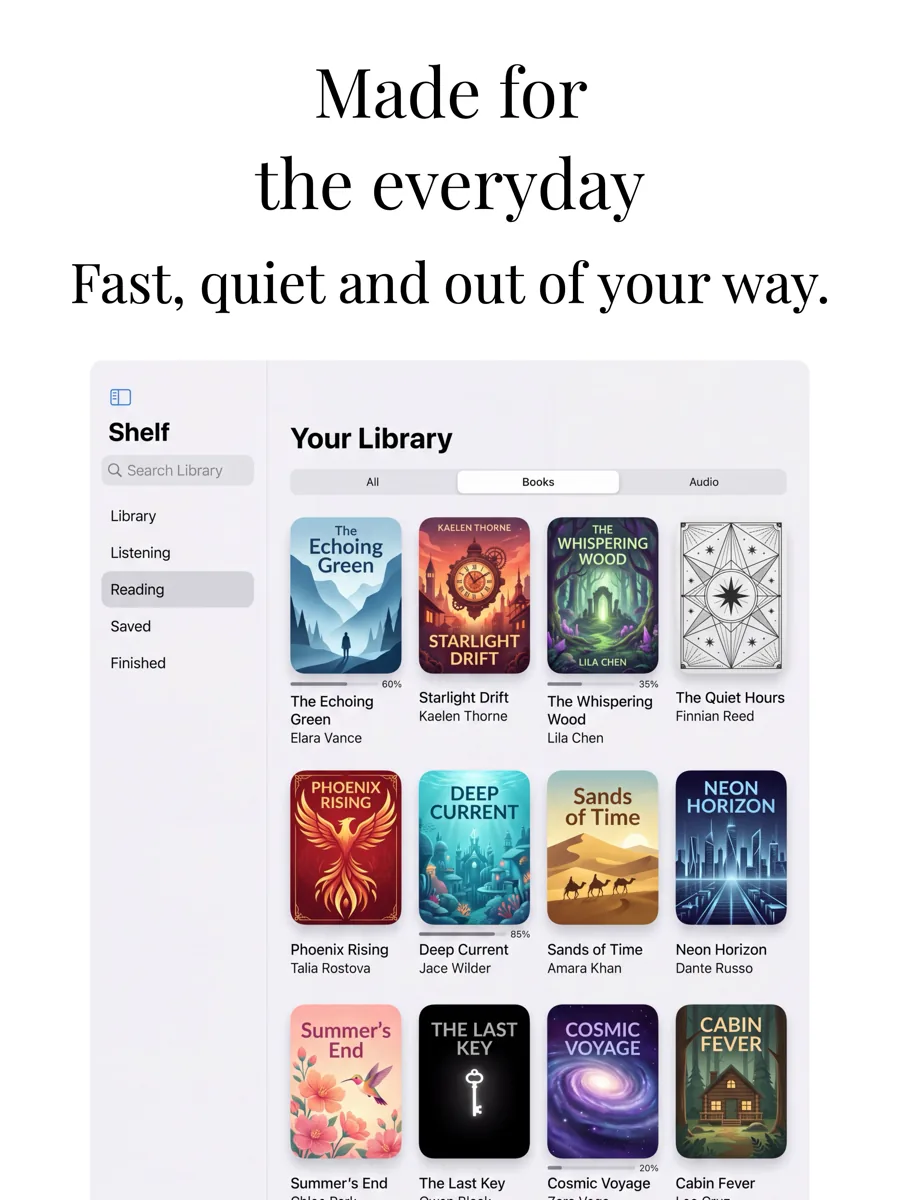 Think Different (Light) template on iPad, screen 1 of 3.