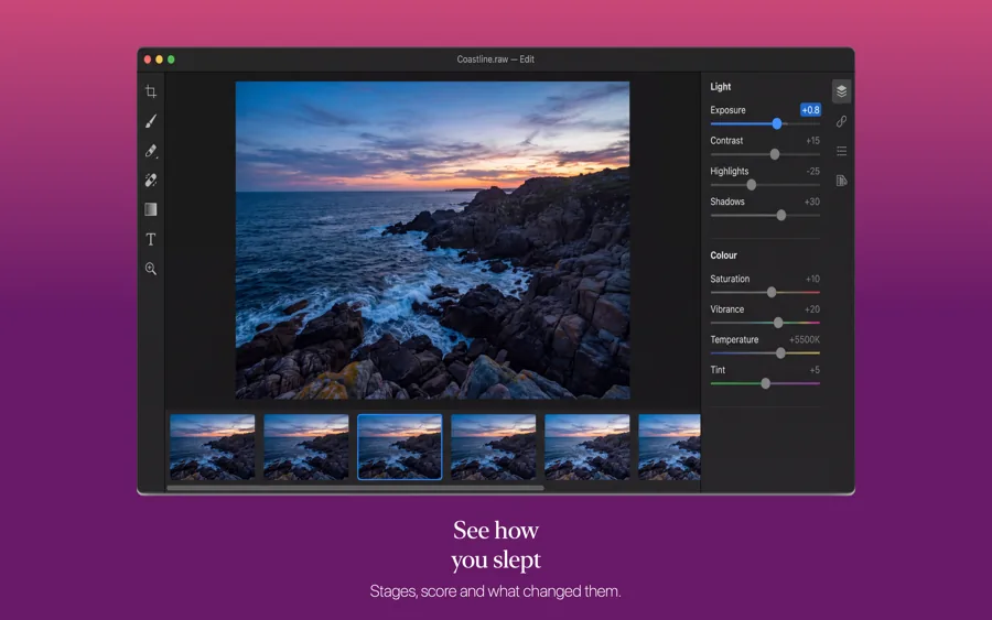 Gradient 模板在 Mac 上的效果,第 3 屏,共 3 屏。