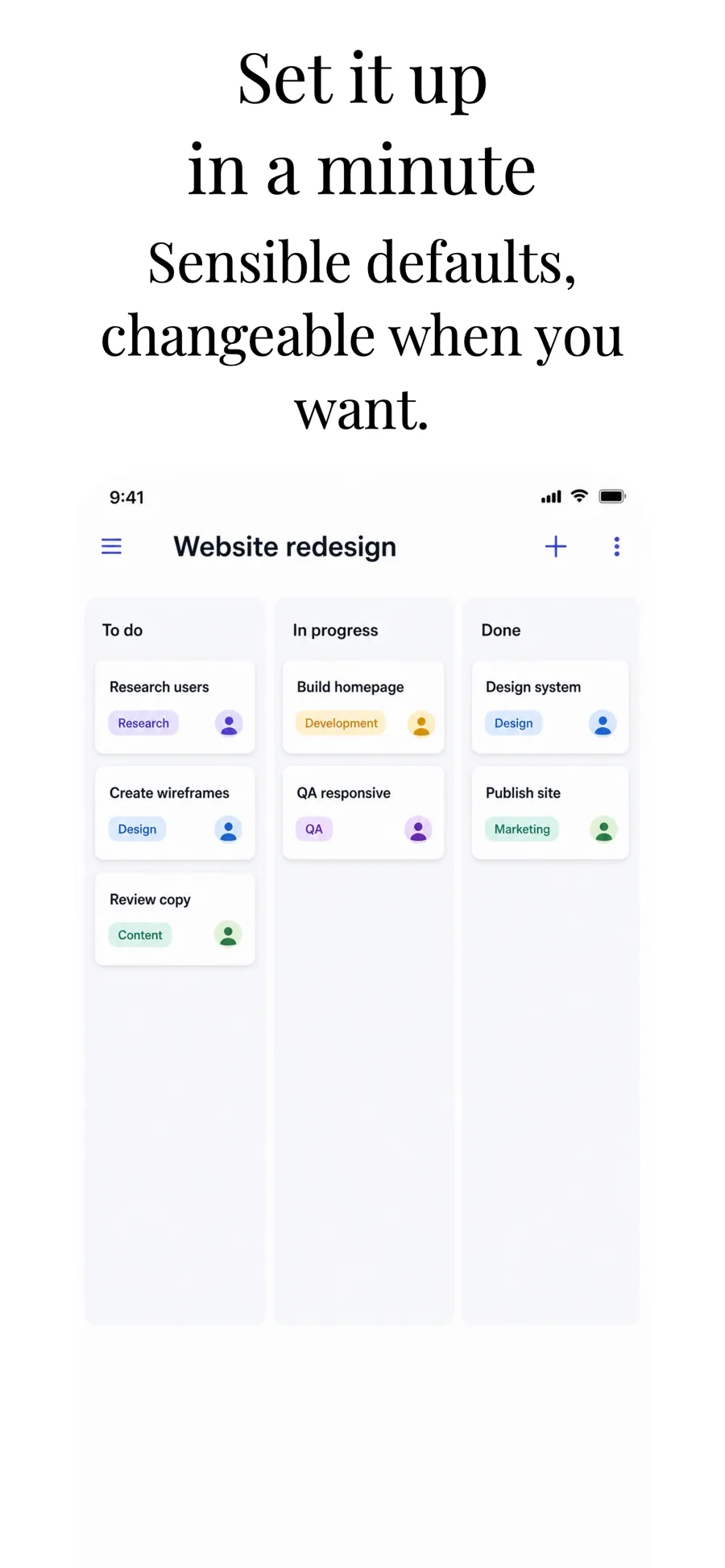 Think Different (Light) template, screen 2 of 3.