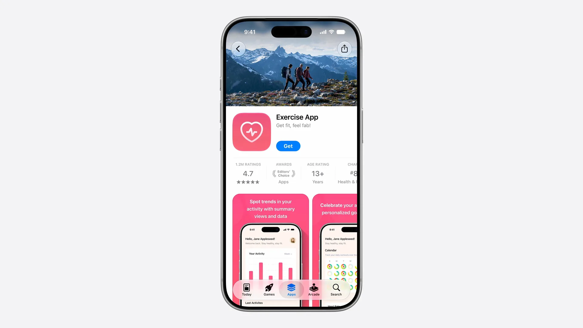 换上新冬季徒步标头的产品页面，无需重新提交即已上线。图片：Apple，WWDC26。